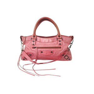 BALENCIAGA The First Handbag Hobo Shoulder Pink Leather